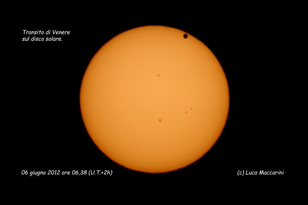 Transito di Venere sul disco solare