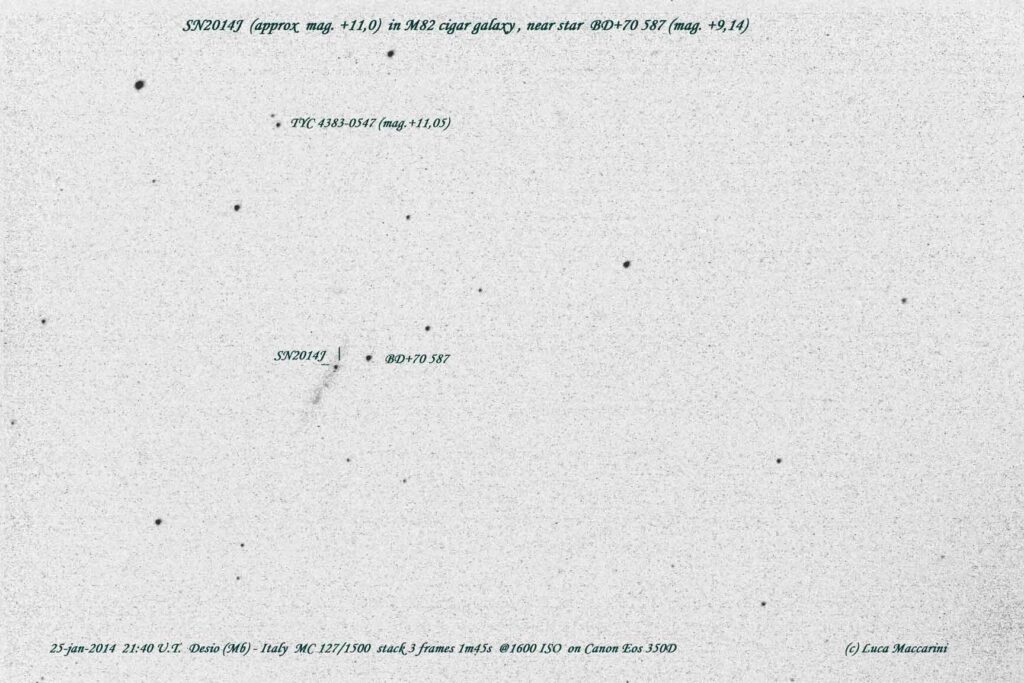 SN2014J in M82 galaxy