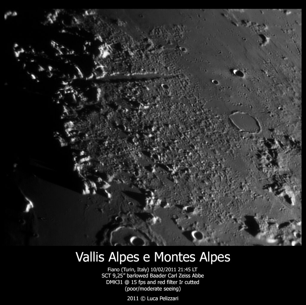 Vallis Alpes e Montes Alpes