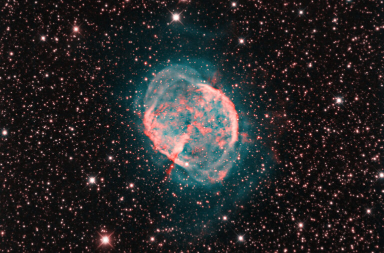 M27 Dumbbell Nebula bicolor