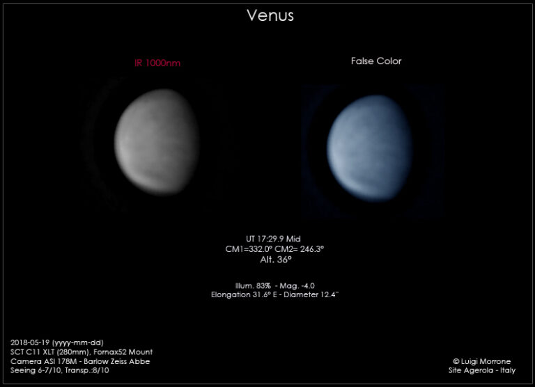 Venere nell’Infrarosso