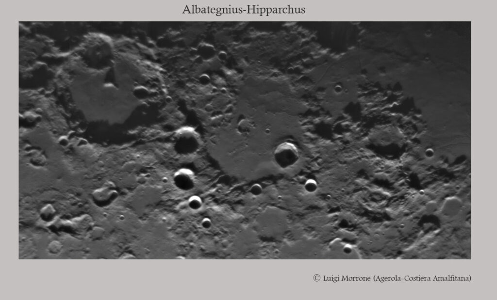 Crateri Lunari Albategnius Hipparcus
