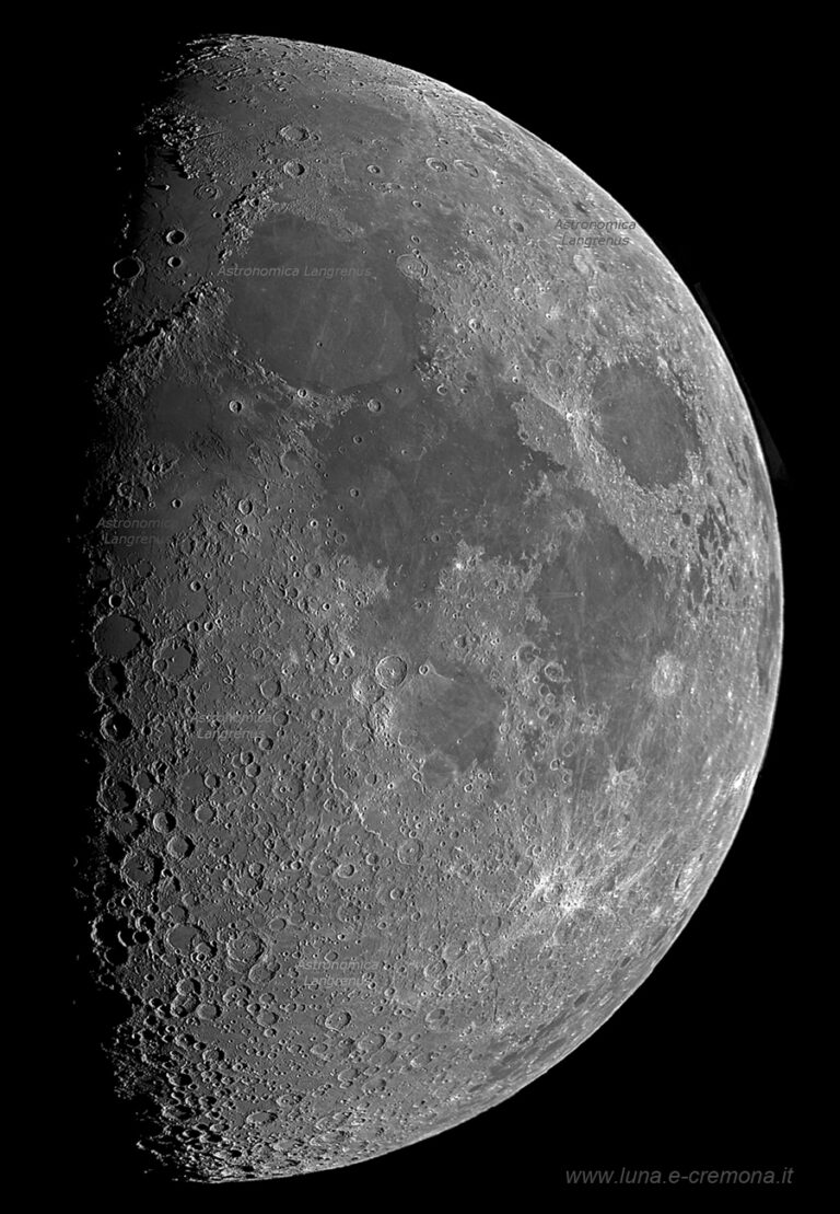 Luna in fase di 8 giorni