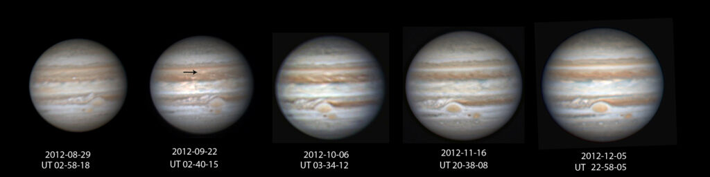 Scostamento della seconda macchia rossa
