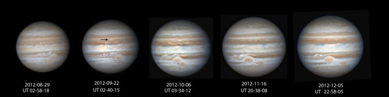 Scostamento della seconda macchia rossa