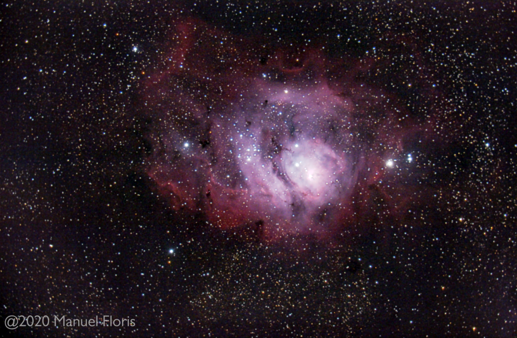 La nebulosa laguna in altazimutale