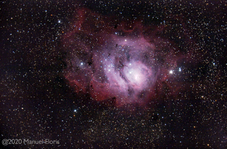 La nebulosa laguna in altazimutale
