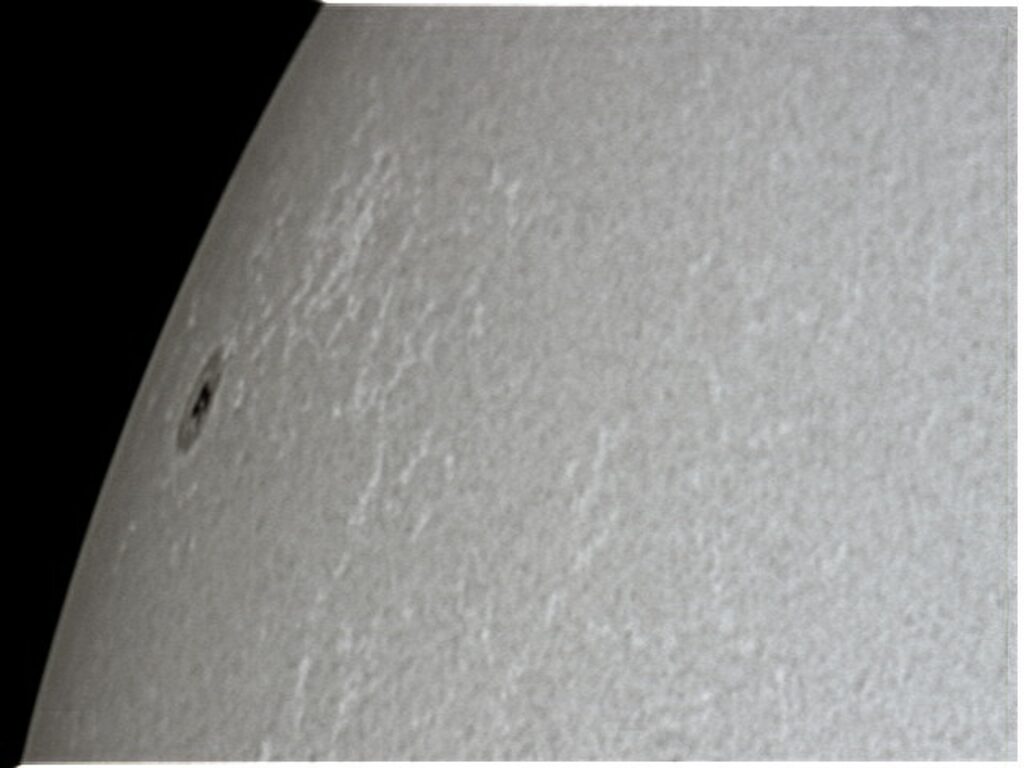 Macchia Solare 1184 con Facole