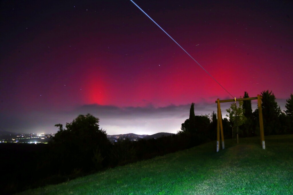 Aurora Boreale dal Chianti