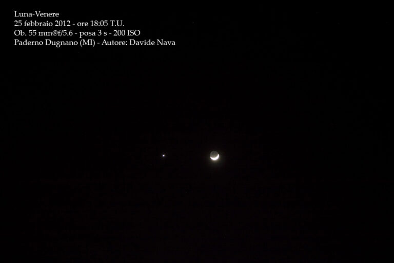 Congiunzione Luna-Venere