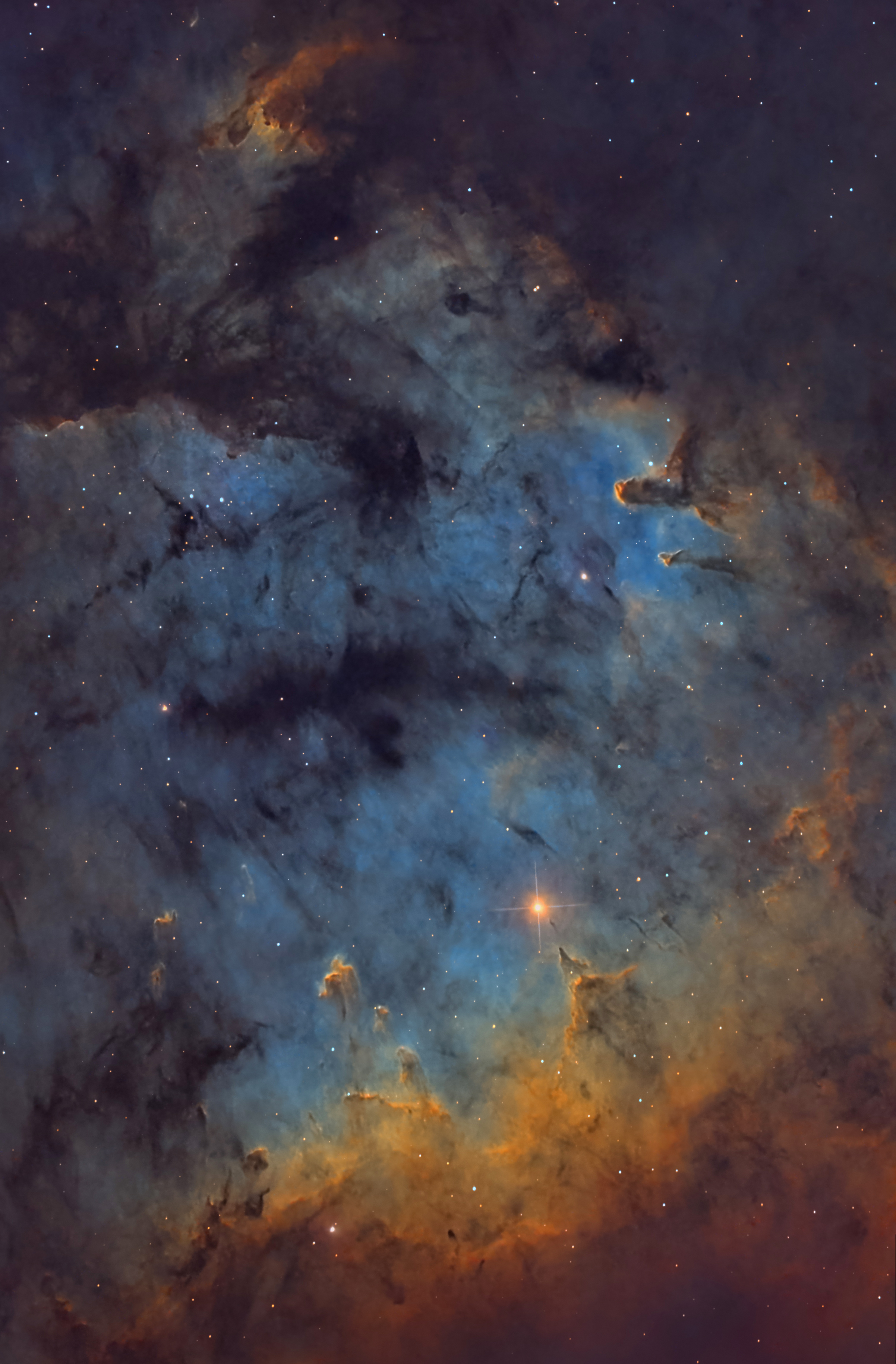 NGC 7822 in Hubble palette SHO Coelum Astronomia