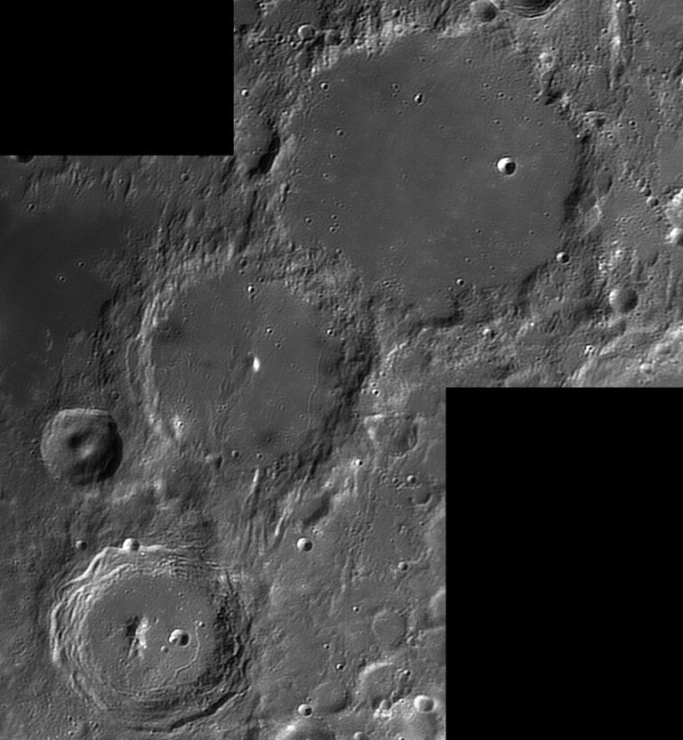 Luna – Crateri Ptolemaeus, Alphonsus e Arzachel