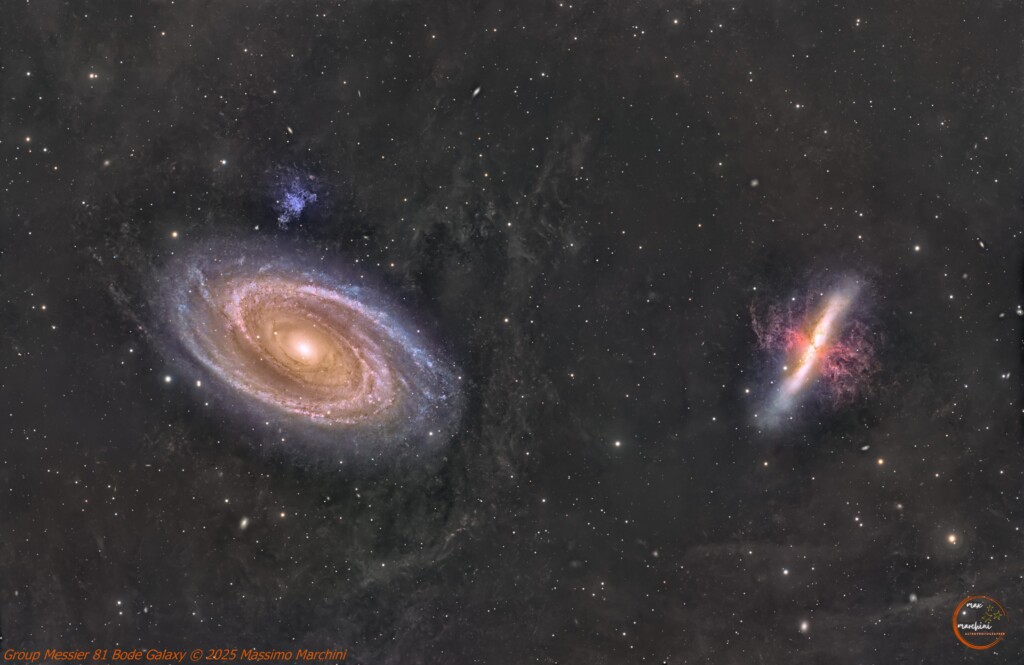Gruppo M81 M82 con IFN – 66 ore di integrazione sotto un cielo Bortle 8