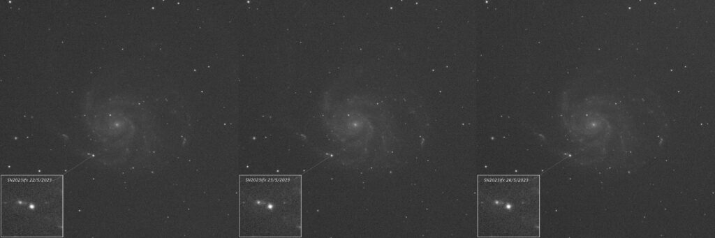 Supernova SN 2023ixf, evoluzione