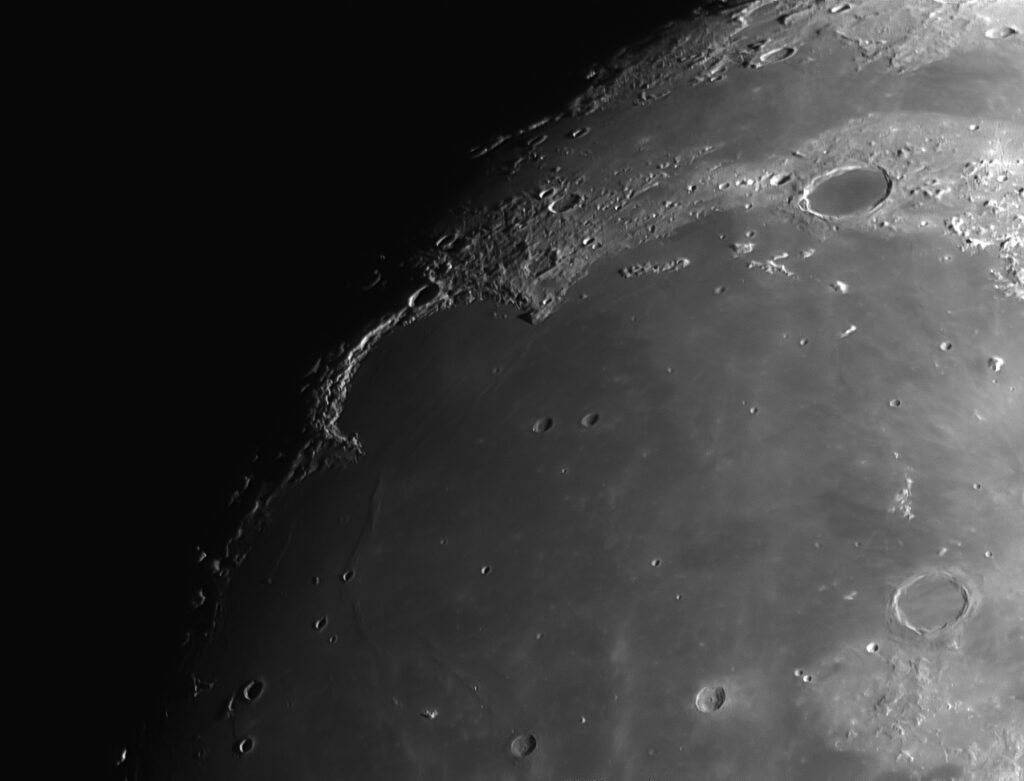 Mare Imbrium e Sinus Iridium