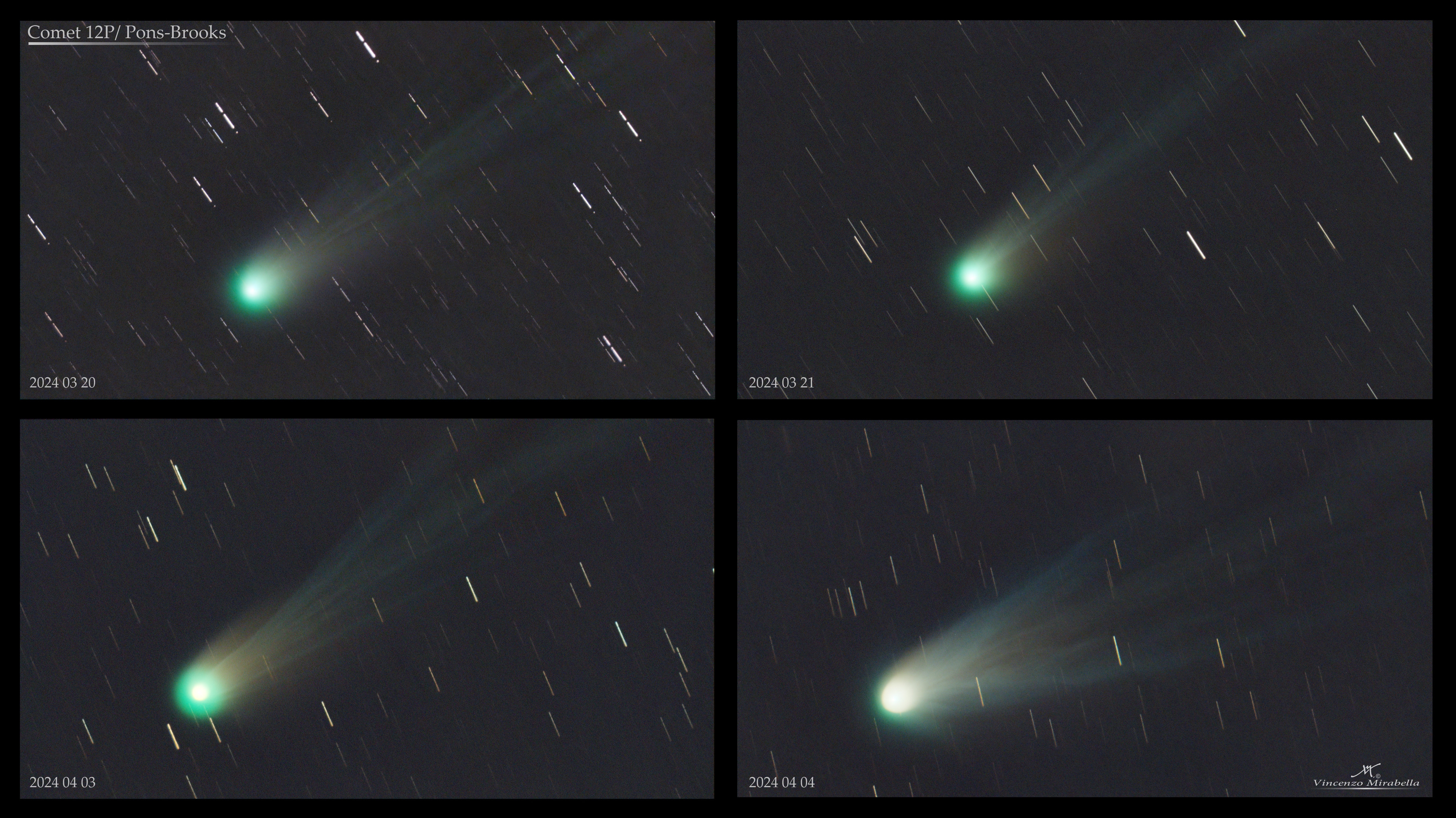 Cometa del sistema solare 12P-Pons Brooksdi Vincenzo Mirabella