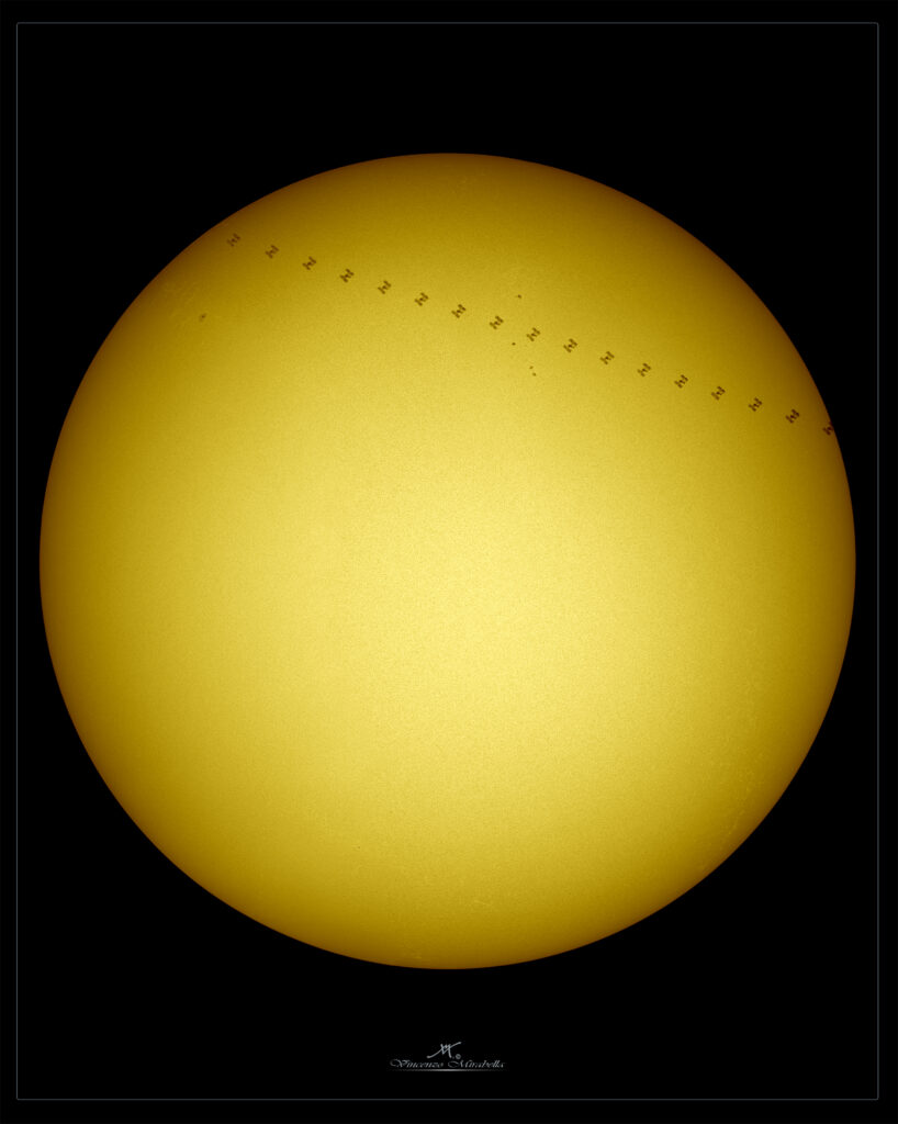 Transito solare della Stazione Spaziale Internazionale