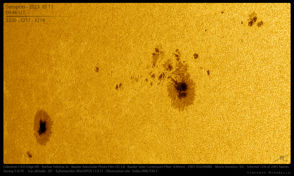 Macchie solari 3220, 3217, 3219