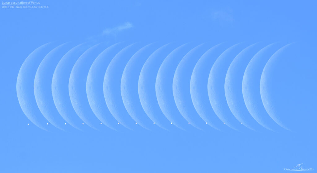 Sequenza dell’occultazione di Venere