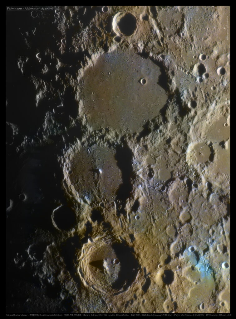 Ptolemaeus, Alphonsus e Arzachel in alta risoluzione!