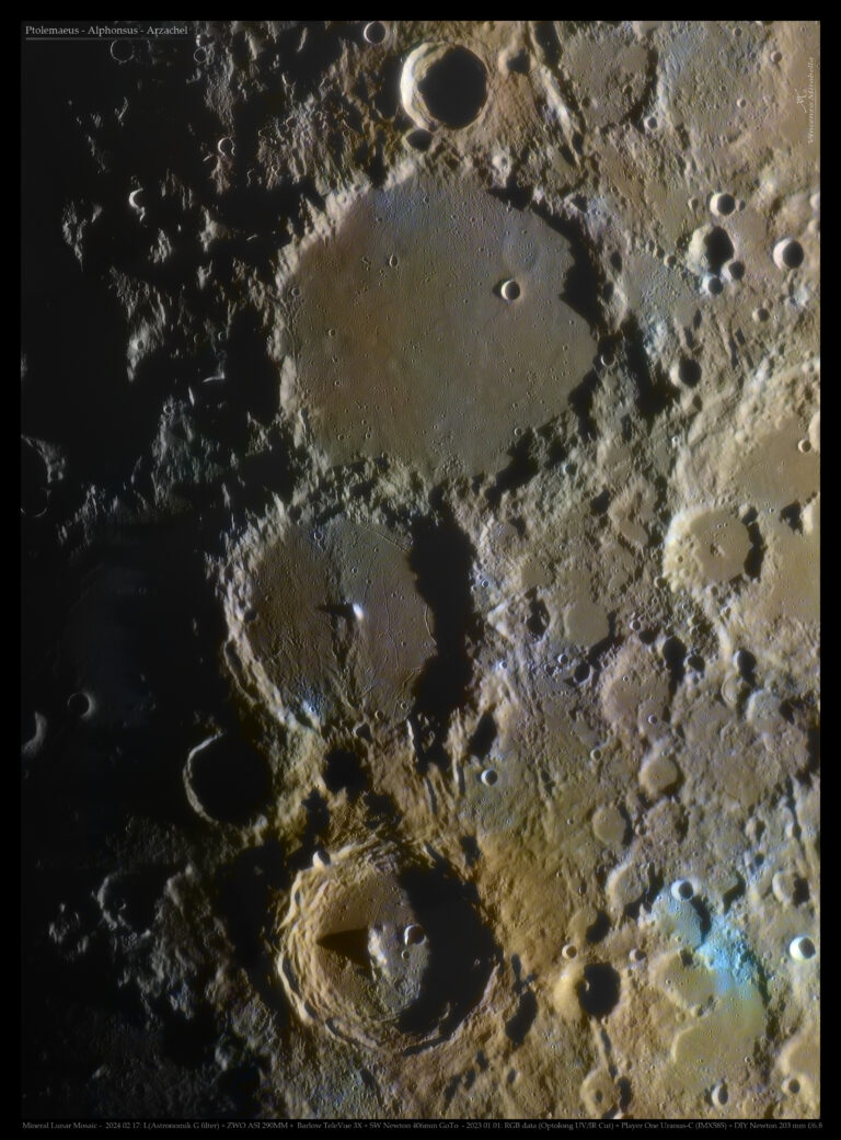 Ptolemaeus, Alphonsus e Arzachel in alta risoluzione!