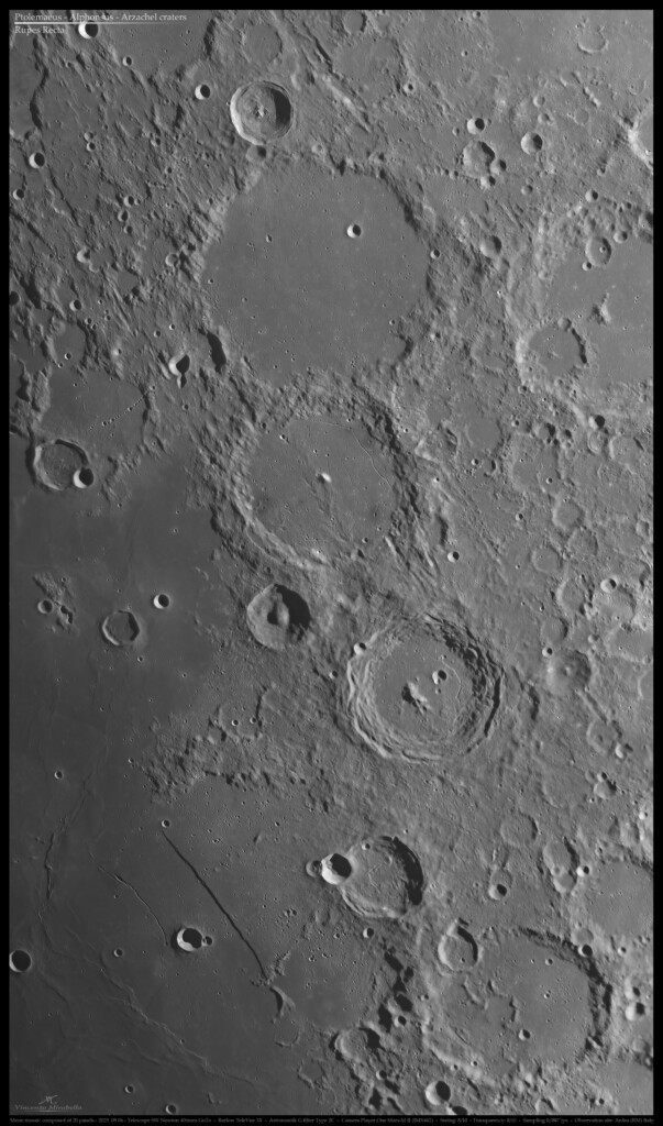Ptolemaeus, Alphonsus, Arzachel e Rupes Recta