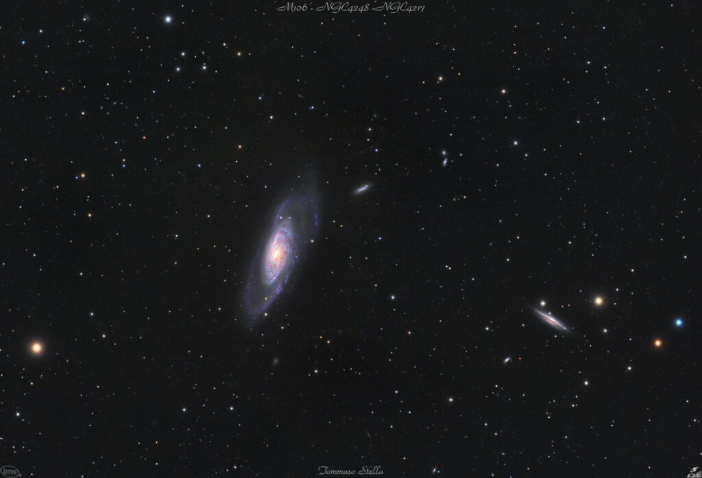 Galassie M106, NGC4248 e NGC4217