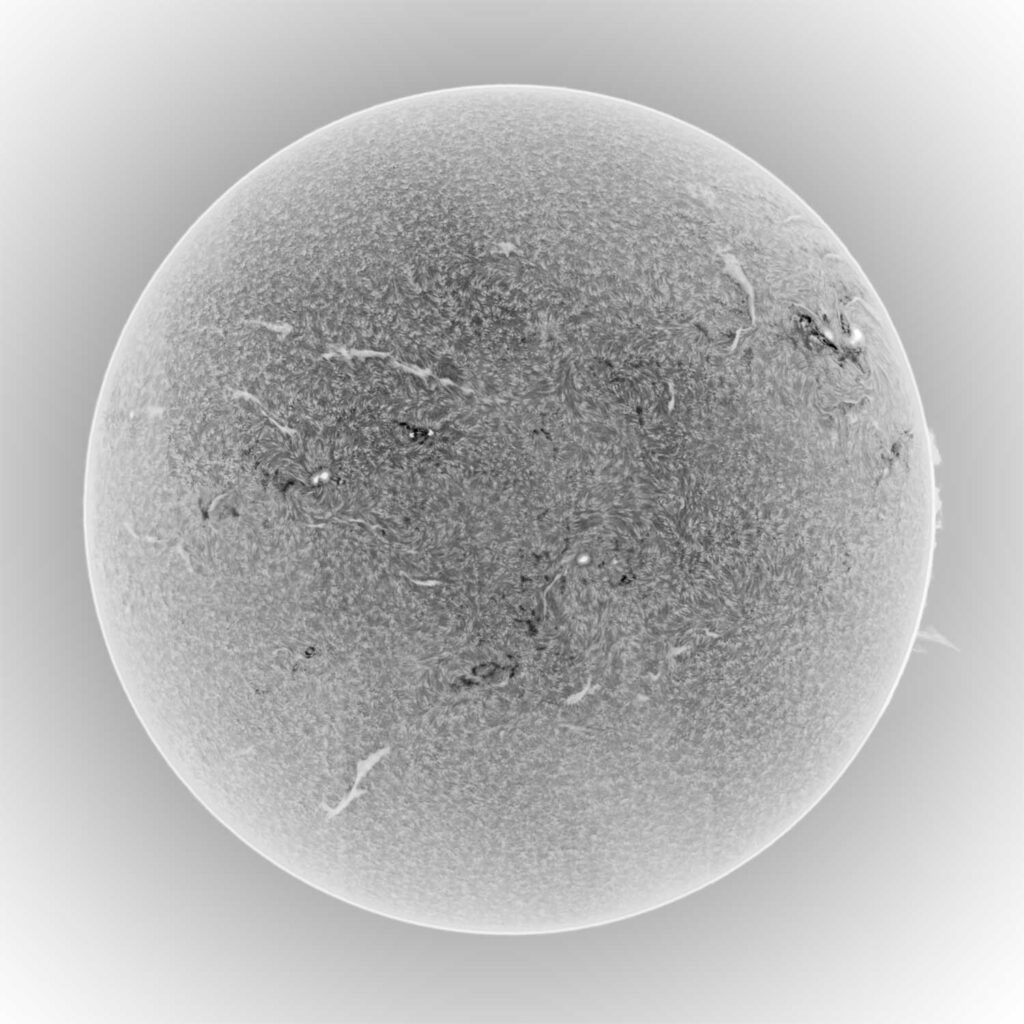 sole in bianco e nero