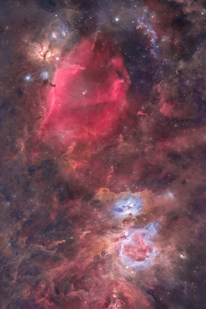 M42 and Horse head nebula