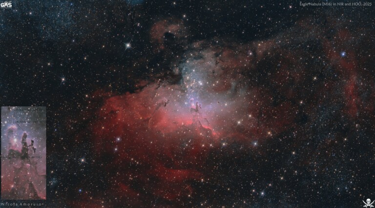 La Nebulosa Aquila M16 in HOO/NIR