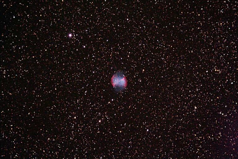 Ripresa della Nebulosa M27 da Montefiorino(Mo)