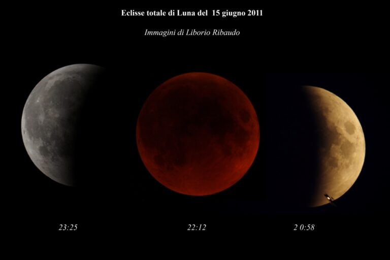 Eclisse 15-06-2011: composizione di tre scatti