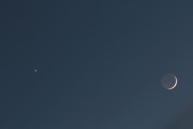 Congiunzione tra Luna-Venere-Marte