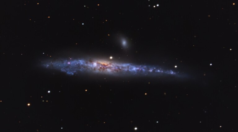 Galassia balena NGC 4631 e NGC 4627
