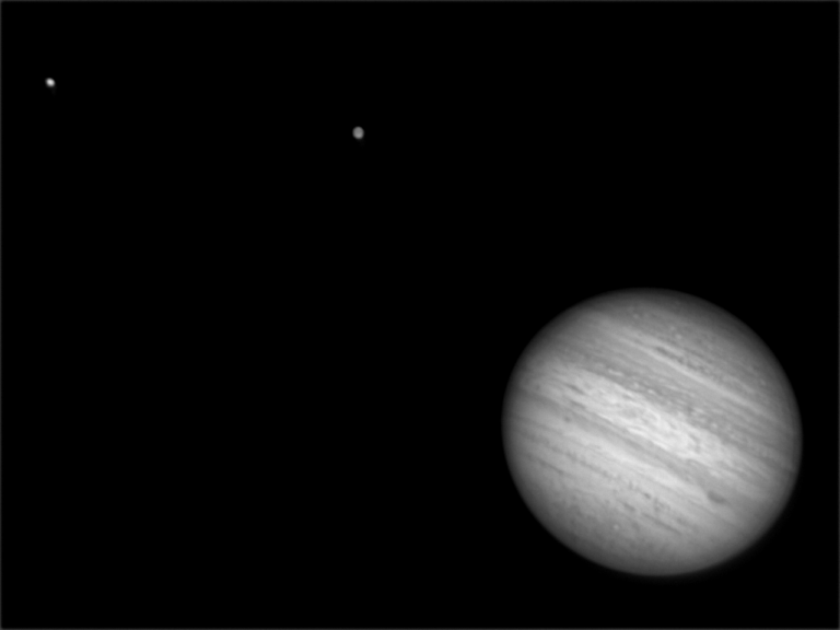GIOVE in compagnia di Ganymede e IO