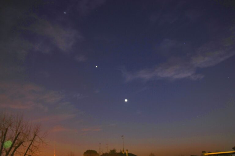 Allineamento Giove-Venere-Luna ecc…