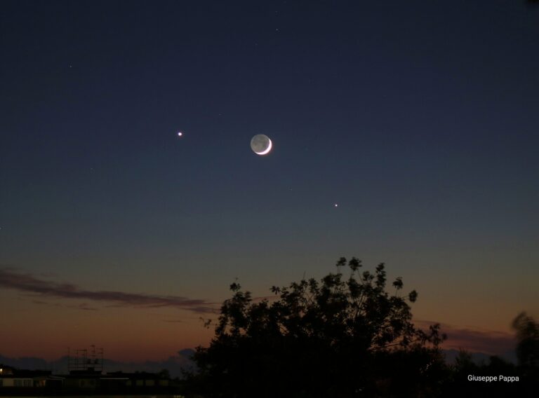 Congiunzione Luna, Giove e Venere