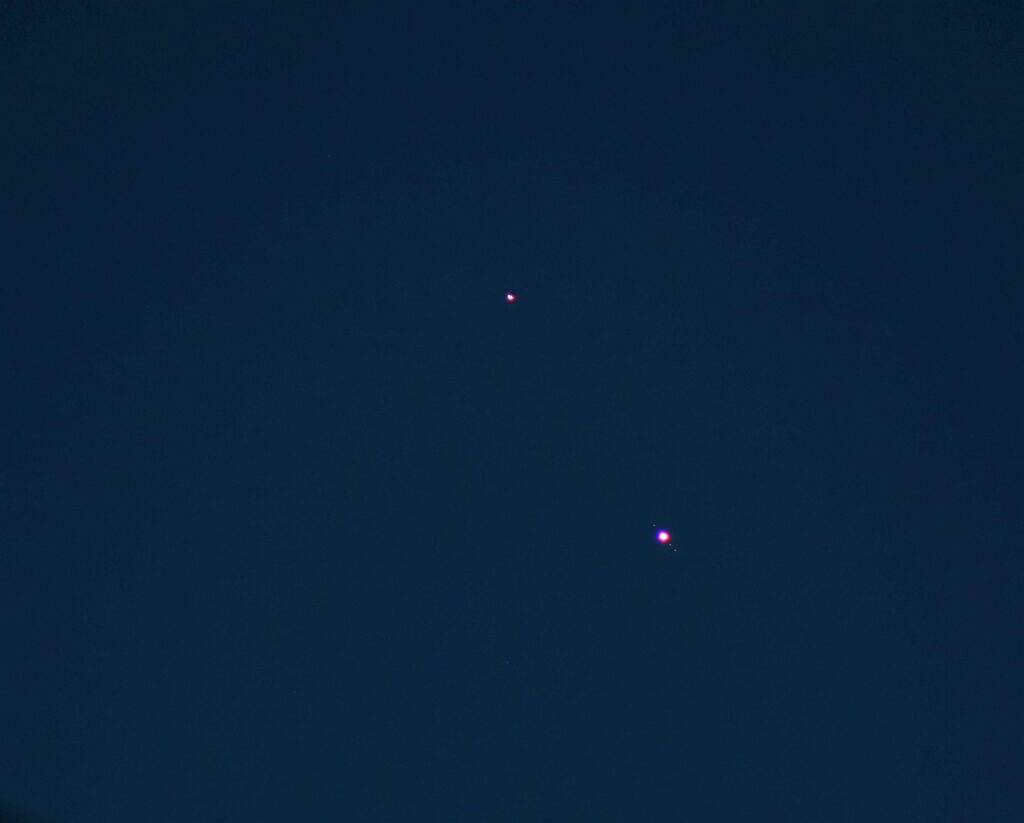 Avvicinamento tra Giove e Saturno