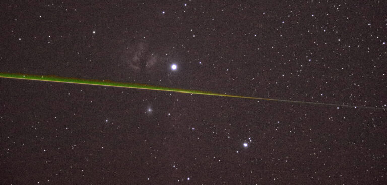 Bolide(sciame delle Tauridi)vicino alla Nebulosa Fiamma in Orione del 12 Novembre 2018