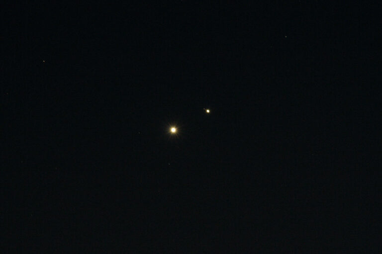 Congiunzione stretta Giove-Venere