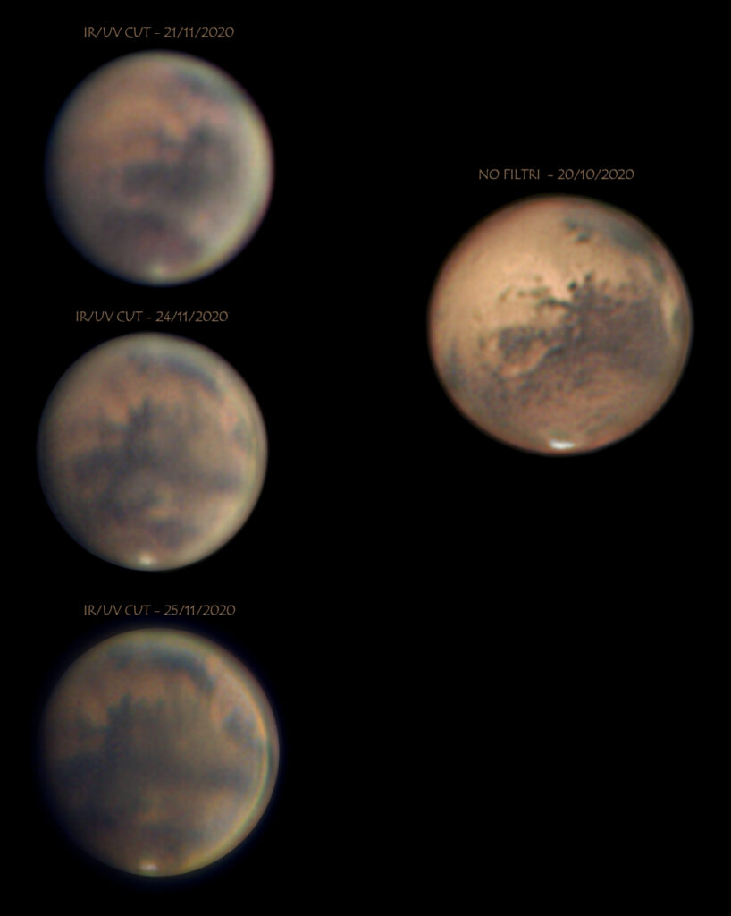 Evoluzione tempesta di sabbia su Marte