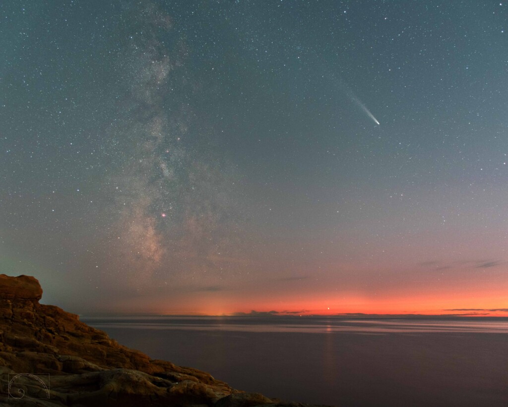 Cometa c2023A3 Atlas con ViaLattea e Venere