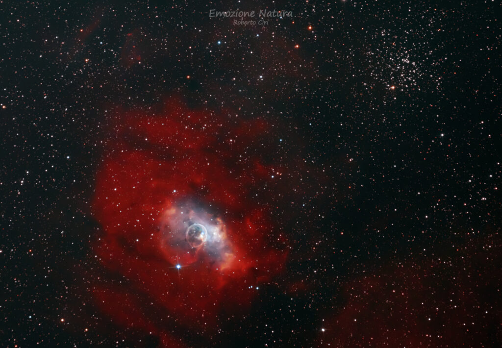 NGC7635 Nebulosa Bolla e Messier 52