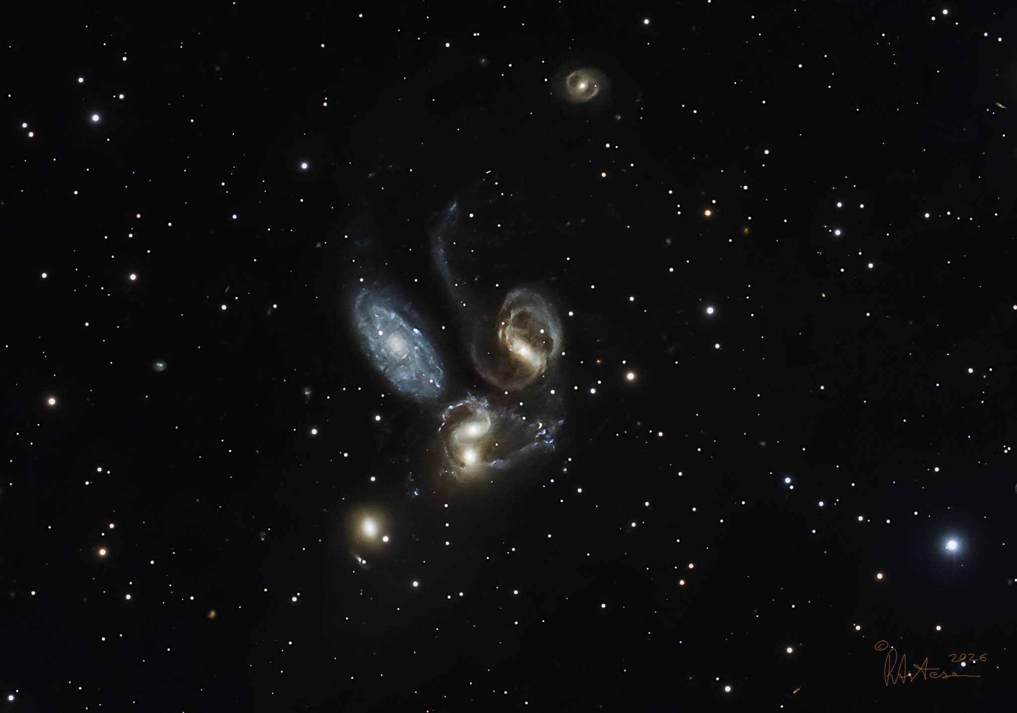 NGC 7317, 7318, 7319, 7320 Quintetto di Stephan