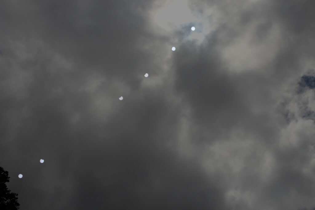 Sequenza eclisse solare parziale