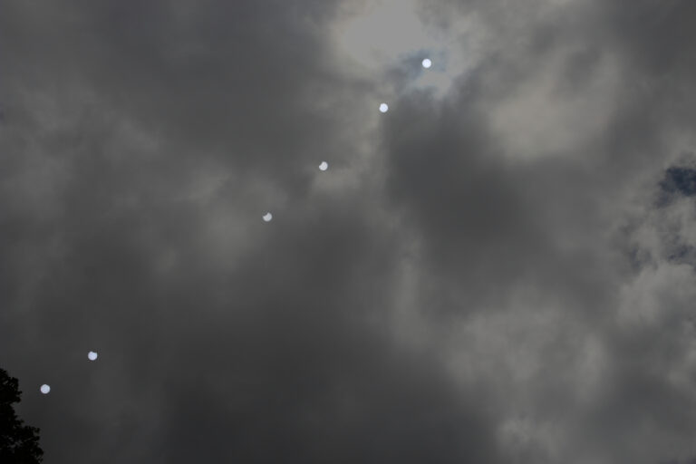 Sequenza eclisse solare parziale