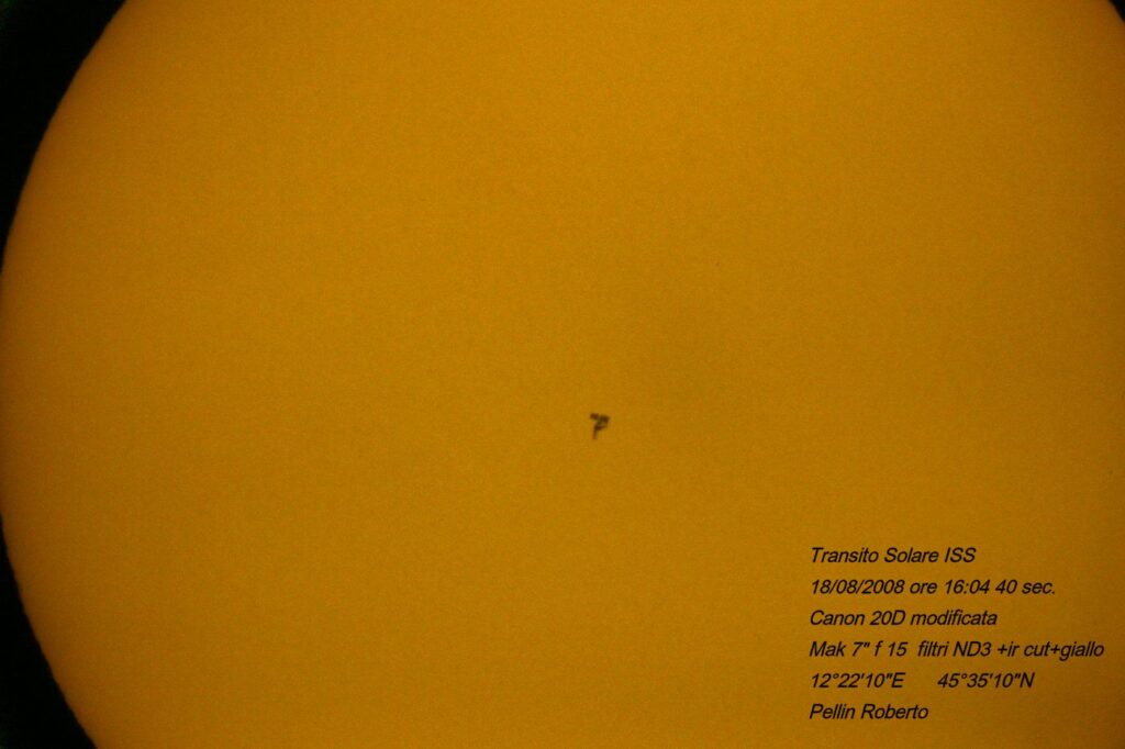 Transito Solare Iss 18 Agosto