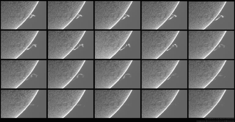 Vita e morte di una protuberanza solare
