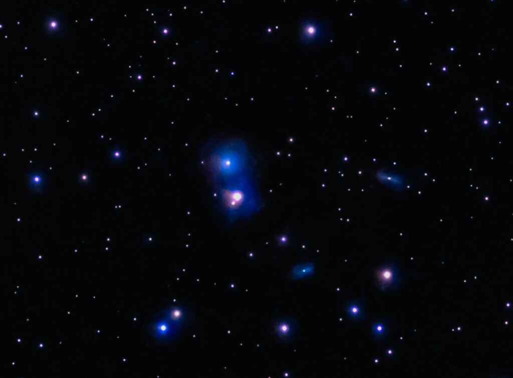 Tripletta di galassie nel Draco