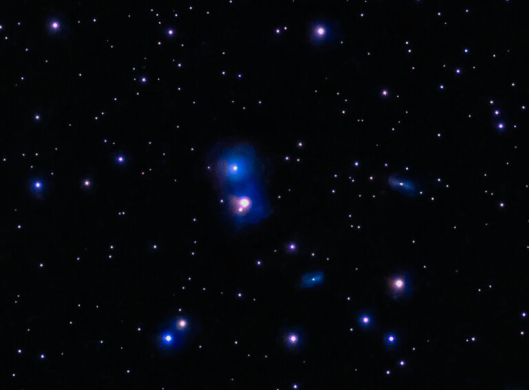 Tripletta di galassie nel Draco